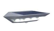 LUTEC 6901401337 GHOST SOLAR solárne nástenné svietidlo LED so senzorom 2,4W 4000K IP44 svetlá šedá