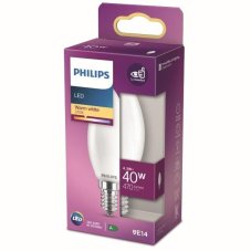 Philips 8718699763398 LED classic žárovka 4,3W/40W 470lm B35 E14 2700K 220-240V celoskleněná svíčka