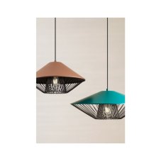 REDO 01-3010 GRILL závěsné svítidlo D496mm 1xE27 42 zelená, černá