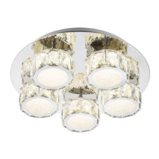 GLOBO 49350D4 AMUR stmievateľné stropné LED svietidlo 400 mm 40W/2800lm neutrálne biele svetlo (4000K) IP20 chróm