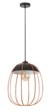 RABALUX 72034 Svens závesné svietidlo 1xE27 D270mm matná čierna, oranžová