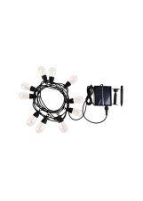 RABALUX 77165 Zirc solárna svetelná řetěz 6,5m LED 3,6W/35lm 2700K IP44 černá