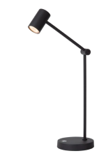 LUCIDE 36622/03/30 TIPIK stolové svietidlo V640mm LED 3W/240lm 2700K čierna, nabíjateľná batéria, 3StepDIM