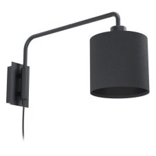 Eglo 99348 STAITI 1 Nástenné svietidlo D160mm E27 1X40W čierna, čierna