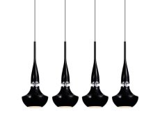 AZzardo AZ0885 DECOline Tasos 4 BLACK stropní závěsné svítidlo 4xE14 25W IP20 černá