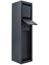 9702201012 LUTEC MAINS vonkajšia zásuvková skrinka 3500W čierna IP54 (nemecký typ s bočným uzemnením)