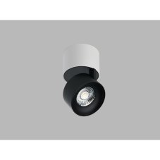LED2 11508313 KLIP ON stropné bodové nastaviteľné sklopné svietidlo 11W/770lm 3000K biela/čierna