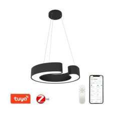 Immax 07134L NEO CÉČKO závesné svietidlo LED D600mm 43W/3150lm 2700-6500K matná čierna, diaľkové ovládanie
