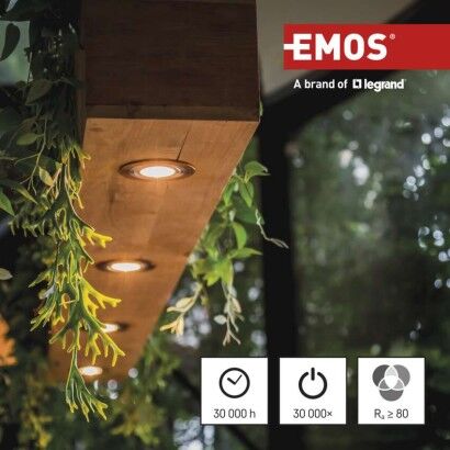 Emos ZQ8E44 LED žárovka GU10 CLASSIC MR16 7W 806lm 6500K