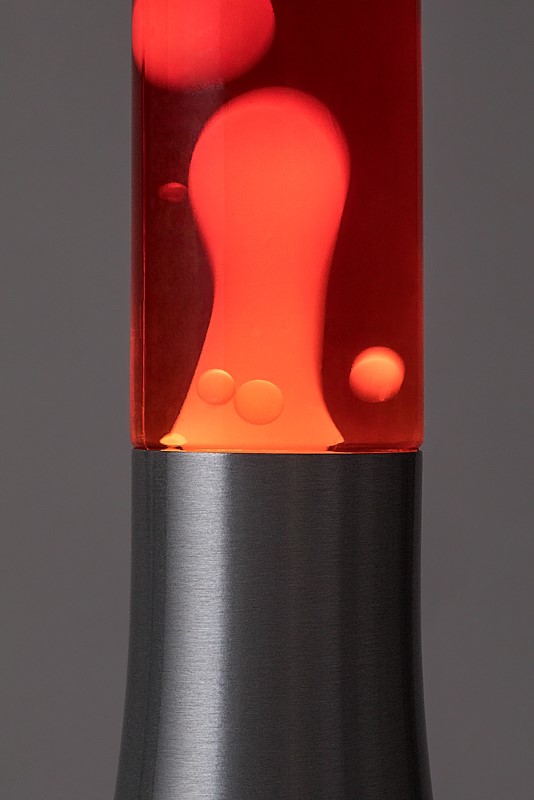 RABALUX 76025 Poppilol lávová lampa D55mm LED 25W/34lm 3000K strieborná, červená