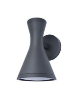LUTEC 5206701012 BRUND exteriérové nástenné svietidlo GU10 2x15W IP44 matná čierna