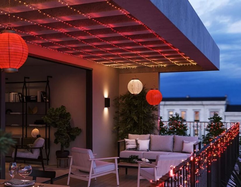 8720169246867 PHILIPS HUE White and Color Ambiance Festavia string lights - vánoční světelný řetěz 500 LED 2x20m 2000-6500K+RGB IP44/IP54 černý