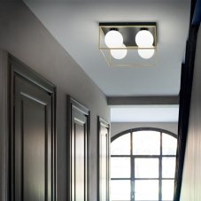 Stropné svietidlo Ideal lux 198156 LINGOTTO PL4 4xE14 40W čierna