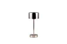 TRIO Reality R59151106 JEFF dotyková stolná lampička SMD LED 1,5W/120lm 3000K chrómová, biela, nabíjateľná batéria, USB-C port