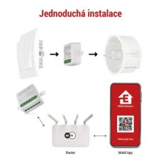EMOS H5106 GoSmart prepínací modul 2-kanálový Wi-Fi
