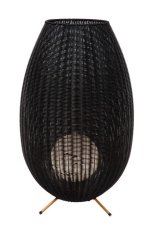 LUCIDE 03843/80/30 COLIN IP44 vonkajšie dekoratívne svietidlo LED V790mm 3W/180lm 3000K IP44 čierna, mosadz, nabíjateľná batéria, 3 StepDim