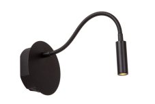 LUCIDE 77289/03/30 JOLIJN nástěnné svítidlo D110mm LED 2W/140lm 3000K černá, nabíjecí baterie, magnetický montážní systém