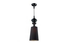 AZZARDO AZ0064 DECOline BAROCO 1 BLACK PENDANT stropné závesné svietidlo 1xE27 15W IP20 čierna
