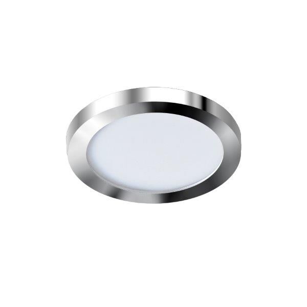 AZzardo AZ2861 DECOline SLIM 9 ROUND 3000K IP44 CHROME zápustné LED svítidlo 6W / 500lm IP44 chrom