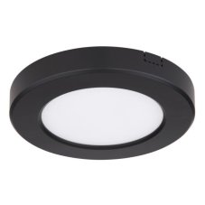 GLOBO 12379-6B LASSE stropné svietidlo LED D126mm 6W/420lm 3000-4000-6500K čierna, opál