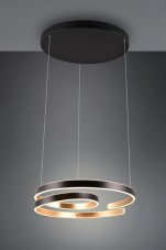 TRIO 344110180 MARNIE závěsné svítidlo D650mm SMD LED D650mm 68W/8000lm 3000K černá, zlatá, switchdimmer