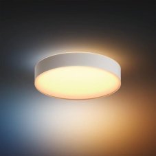 Philips HUE LED White Ambiance 41165/31/P6 Devere M kúpelňové stropné svietidlo 19,2W 2450lm 2200-6500K IP44 38,1cm biele stmievateľné BlueTooth + HUE Switch