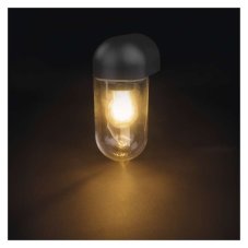 EMOS ZGG010P CASSIA nástenné exteriérové svietidlo E27 126 × 95 × 222 IP44 antracit