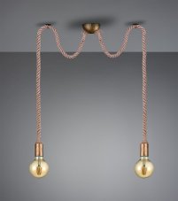 TRIO 310100204 Rope závěsné svítidlo E27 2x60W