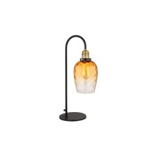 GLOBO 15786T SALVY stolná lampička V550mm 1xE27 čierna, jantárová