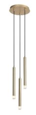 RABALUX 72359 Ramira závěsné svítidlo D250mm 3xG9 zlatá, průhledná