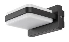 RABALUX 77061 Gendt vonkajšie nástenné svietidlo LED 12W/800lm 3000K IP44 čierna, biela