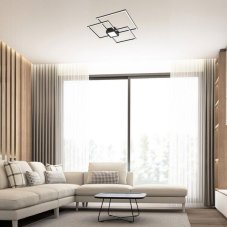 RABALUX 6868 Thabita stropné svietidlo LED 38W/2250lm 4000K matná čierna, biela, switchdimmer