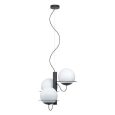 Eglo 98364 SABALETE Závěsné svítidlo E27 3X40W černá / bílá