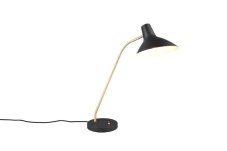 TRIO 563400180 TRAVELLER stolná lampička V540mm 1xE27 čierna, zlatá