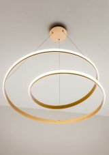 Redo 01-1794 TORSION SU LED 30W D550 interiérové závesné svietidlo 3000K bronzová 2490lm
