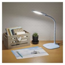 EMOS Z7602BL STELLA stolní lampa LED 6,5W/400lm 4000K, stmívatelné, modrá