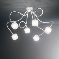Stropné svietidlo Ideal lux 174921 OCTOPUS PL6 BIANCO 6xG9 28W biela