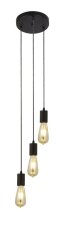 Searchlight 9663-3BK Squiggle závesné svietidlo E27 3 x 60W
