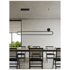 IMMAX 07231L NEO LITE OVALE Inteligentné závesné LED svietidlo 50W 122cm čierna