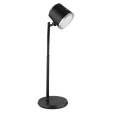 GLOBO 58454B MEEYA dotyková stolná lampička LED V446mm 6W/230lm 3000+4000+6500K čierna, strieborná, vrátane batérie CR18650 1500mAh 3,7V, USB kábel