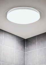 TRIO 680214800 FRODENO stropní svítidlo LED D480mm 18,5W/1900lm 4000K IP44 bílá, RGB, stmívatelné, dálkový ovladač, starlight efekt