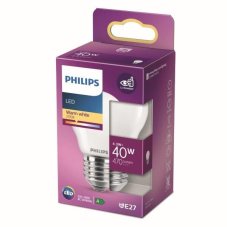 Philips 8718699763473 LED classic žárovka 4,3W/40W 470lm P45 E27 2700K 220-240V celoskleněná kapka