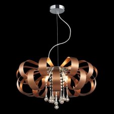LUXERA 64408 RIBBON CRYSTAL závesné svietidlo 600 mm 6xG9/33W,COPP