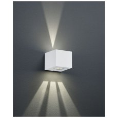 TRIO Reality R28222631 Cordoba exteriérové ​​nástěnné svítidlo LED 2x2W/200lm 3000K IP44 matná bílá