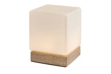 RABALUX 76003 Pirit stolní lampička LED V130mm 1,2W/40lm 3000K světlé dřevo, bílá