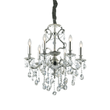 Závesné svietidlo/Luster Ideal lux 044927 GIOCONDA SP6 ARGENTO 6xE14 40W