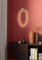 REDO 01-3292 LEO nástěnné svítidlo LED 22W/1156lm 3000K+4000K bronzová, switchdimmer