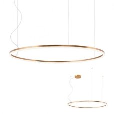 REDO 01-1919-TRIAC ORBIT závesné svietidlo D1200mm LED 76W/7159lm 4000K bronzová