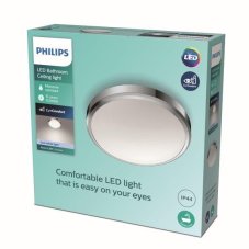 Philips Doris LED CL257 Stropné svietidlo do kúpeľne kruhové 17W/1700lm 313mm 4000K IP44 chróm