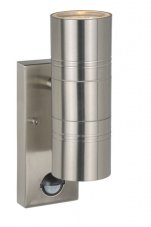 LUCIDE 14866/10/12 ARNE exteriérové nástěnné svítidlo so senzorem 2xGU10 IP44
